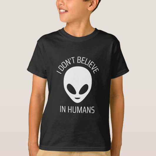 Ik geloof niet in de mensen T-Shirt (Voorkant)