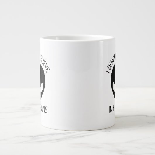 Ik geloof niet in de Mok van de mensheid. (Voorkant)