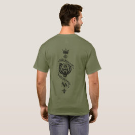 Ik geloof niet in geluk Beer achterkant afdruk T-shirt