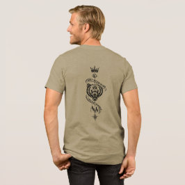 Ik geloof niet in geluk Beer achterkant afdruk Tri-Blend Shirt