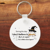 Ik geloof niet in Halloween-plezier Sleutelhanger (Achterkant)