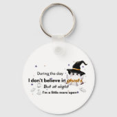 Ik geloof niet in Halloween-plezier Sleutelhanger (Achterkant)