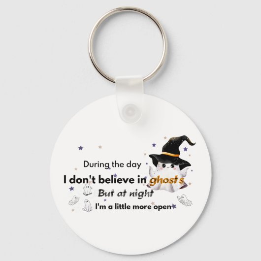 Ik geloof niet in Halloween-plezier Sleutelhanger (Achterkant)