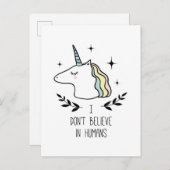 Ik geloof niet in mensen briefkaart (Voorkant / Achterkant)