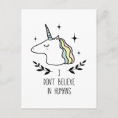 Ik geloof niet in mensen briefkaart (Voorkant)