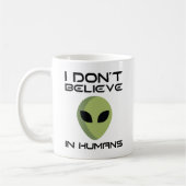 Ik geloof niet in mensen koffiemok (Links)
