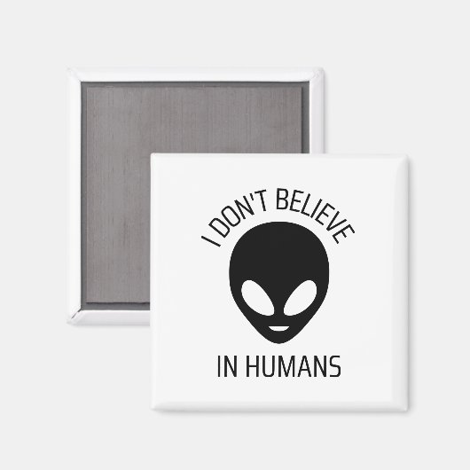 Ik geloof niet in mensen magneet (Voorkant / Achterkant)