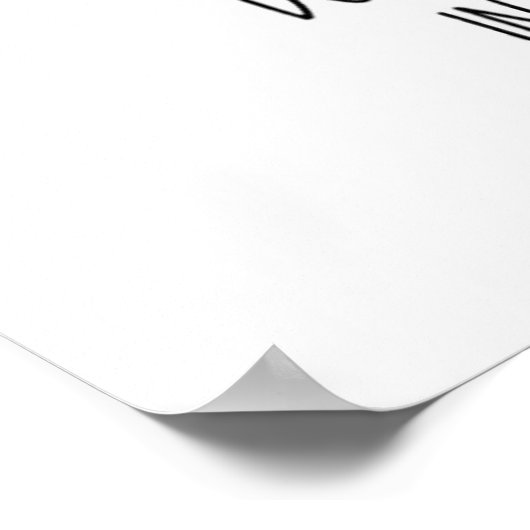 Ik geloof niet in mensen poster (Hoek)