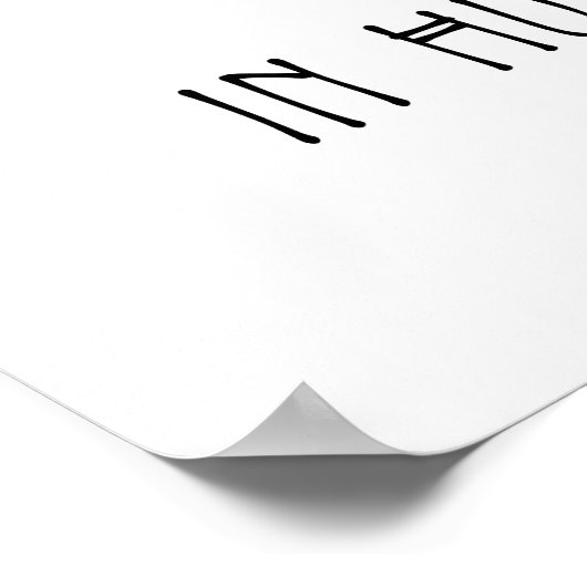 Ik geloof niet in mensen poster (Hoek)