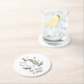 Ik geloof niet in mensen ronde kartonnen onderzetter (Insitu)