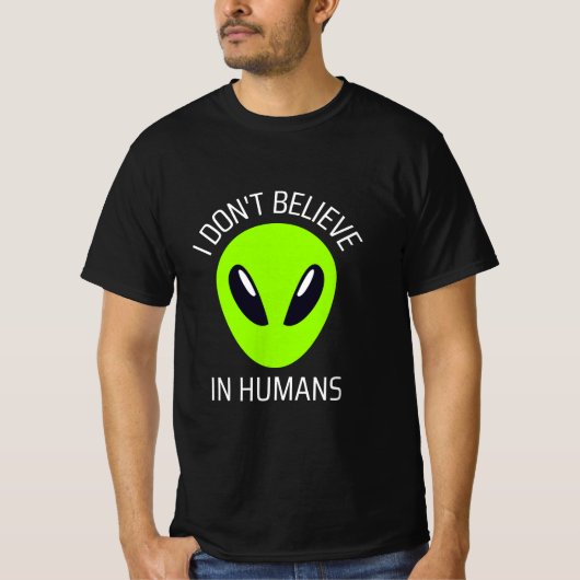 Ik geloof niet in mensen T-shirt (Voorkant)