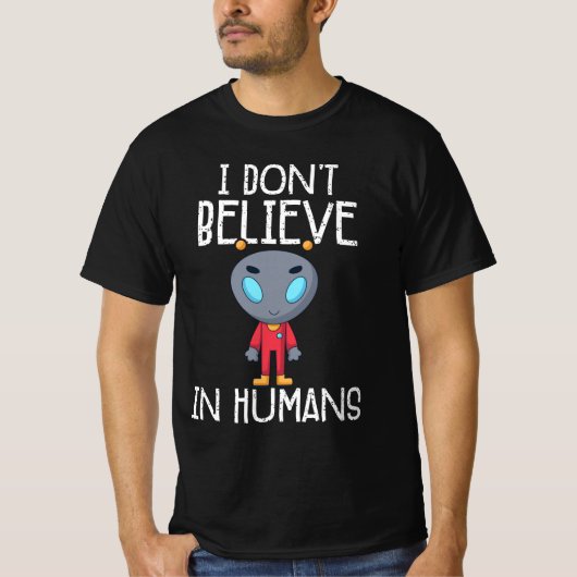 Ik geloof niet in mensen t-shirt (Voorkant)