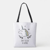 Ik geloof niet in mensen tote bag (Achterkant)