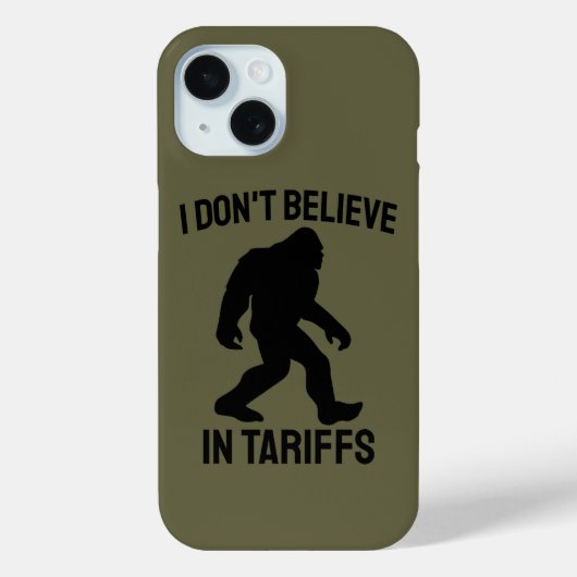 Ik geloof niet in tarieven - Grappige Bigfoot Case-Mate iPhone Case (Achterkant)
