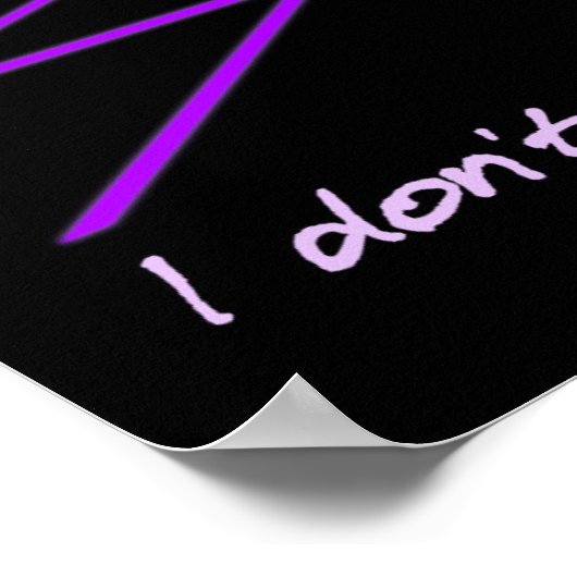 Ik geloof niets Poster (Hoek)