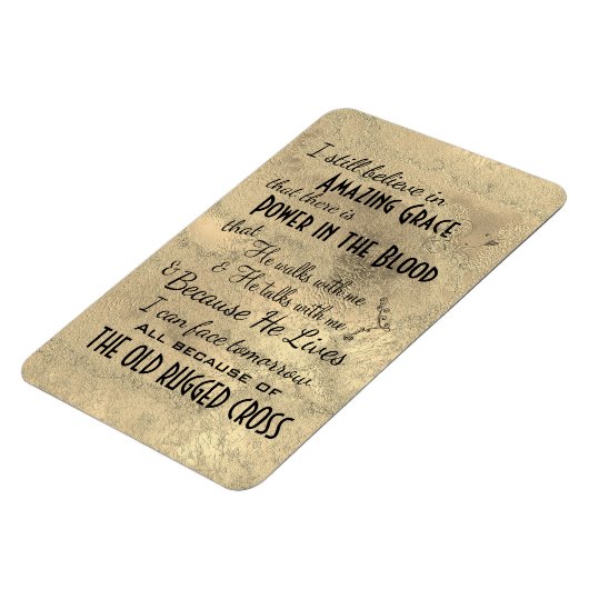 Ik geloof nog steeds dat Hymns Quote Magneet (Linkerzijde)