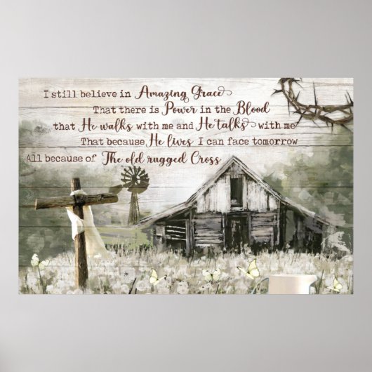 Ik geloof nog steeds in Amazing Grace God Poster (Voorkant)
