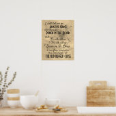 Ik geloof nog steeds in Amazing Grace: Hymn Quotes Poster (Keuken)