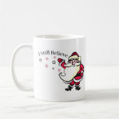 Ik geloof nog steeds in de kerstman koffiemok (Links)