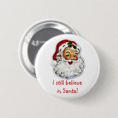Ik geloof nog steeds in Santa Button (Voorkant /achterkant)