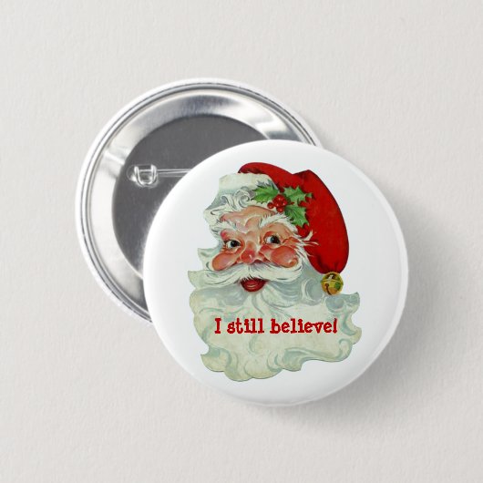 Ik geloof nog steeds in Santa Button (Voorkant /achterkant)