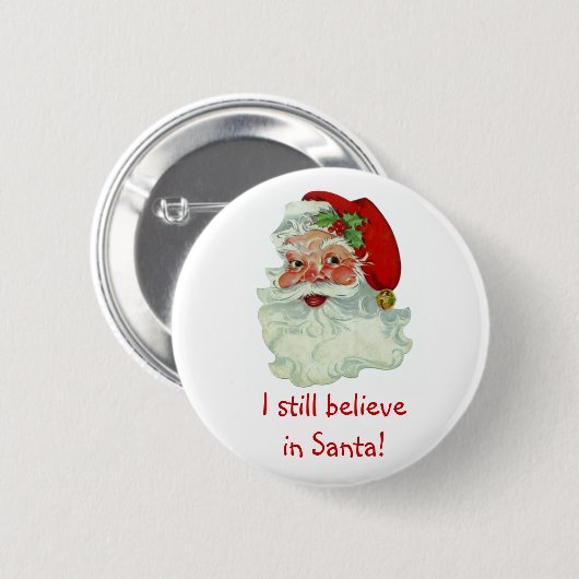 Ik geloof nog steeds in Santa Button (Voorkant /achterkant)