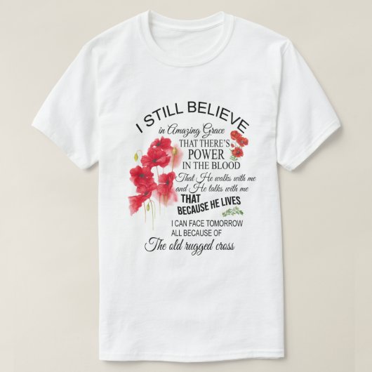 ik geloof nog steeds in t-shirt (Design voorkant)
