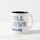 Ik geloof nog steeds tweekleurige koffiemok (Voorkant rechts)