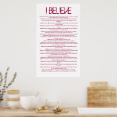 Ik geloof poster (Keuken)