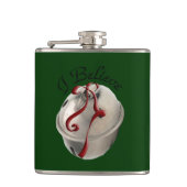 Ik geloof Reindeer Bell Flask Heupfles (Voorkant)