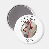 Ik geloof Reindeer Bell Magnet (Voorkant / Achterkant)