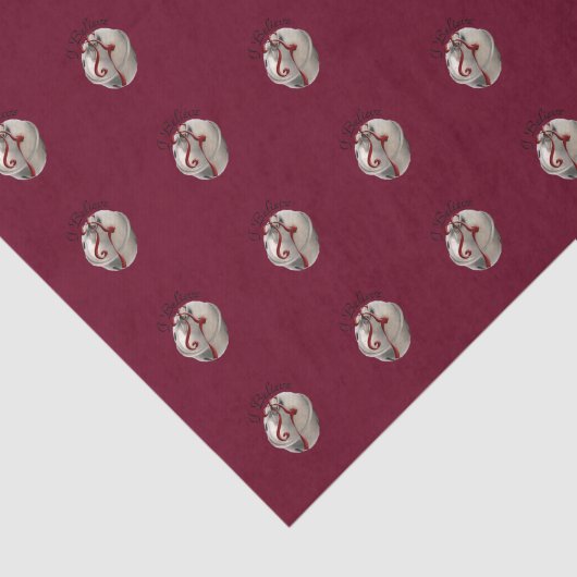 Ik geloof Reindeer Bell Tissue Paper Tissuepapier (Detail)