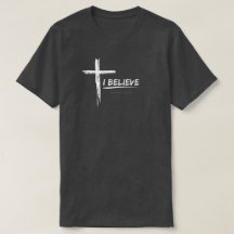 Ik geloof - Romeinen 10:9-10 T-Shirt