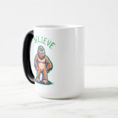 Ik geloof Sasquatch Bigfoot Magische Mok (Voorkant links)