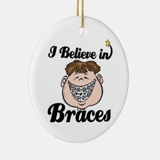 ik geloof tussen haakjes keramisch ornament (Rechts)