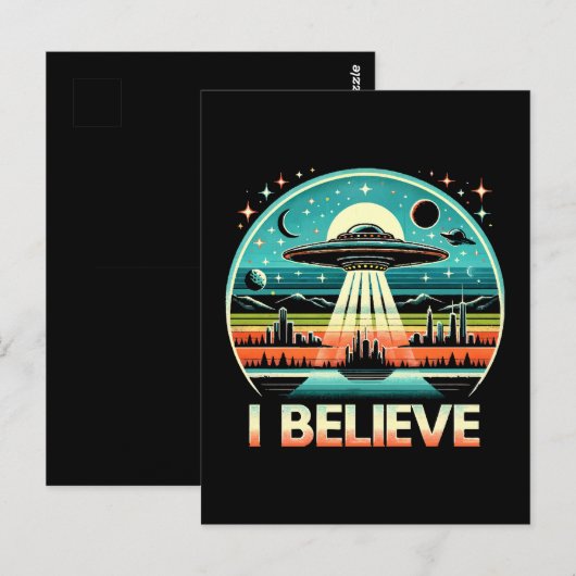 Ik geloof - UFO Briefkaart (Voorkant / Achterkant)