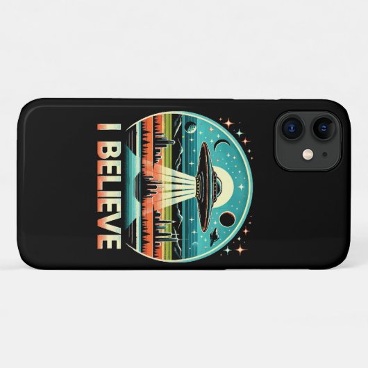 Ik geloof - UFO Case-Mate iPhone Case (Achterkant (horizontaal))