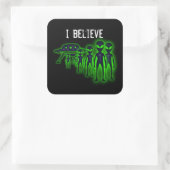 Ik geloof ufo en aliens Sticker (Tas)