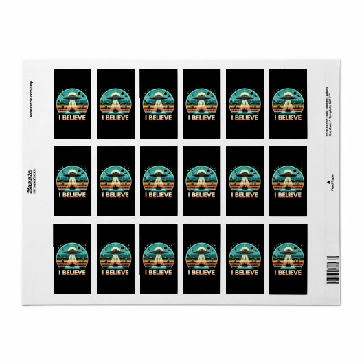 Ik geloof - UFO Etiket (Full Sheet)