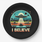 Ik geloof - UFO Papieren Bordje (Voorkant)