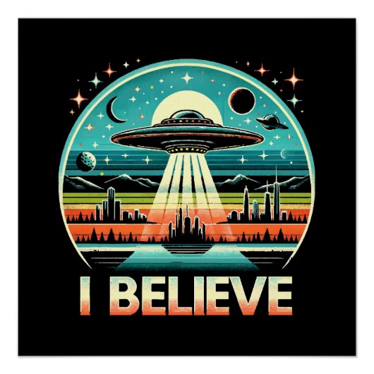 Ik geloof - UFO Perfect Poster (Voorkant)