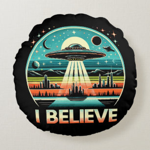 Ik geloof - UFO Rond Kussen
