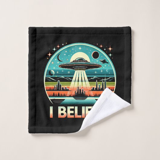 Ik geloof - UFO Washandje (Wasdoekje)