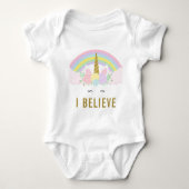 Ik geloof Unicorn Baby Romper (Voorkant)