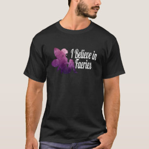 Ik geloof vrij in feeën Roze T-shirt