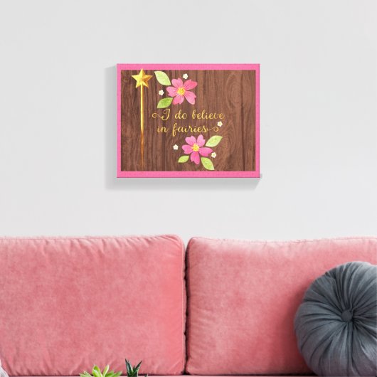 Ik geloof wel in Fairies Canvas (Insitu (Woonkamer))