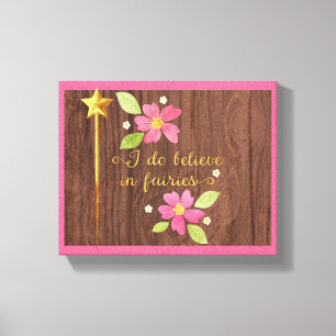 Ik geloof wel in Fairies Canvas