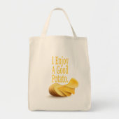 Ik geniet van een goede aardappel grappige voedsel tote bag (Voorkant)