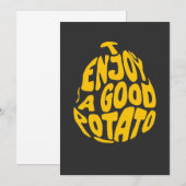 Ik geniet van een goede aardappel kaart (Voorkant / Achterkant)