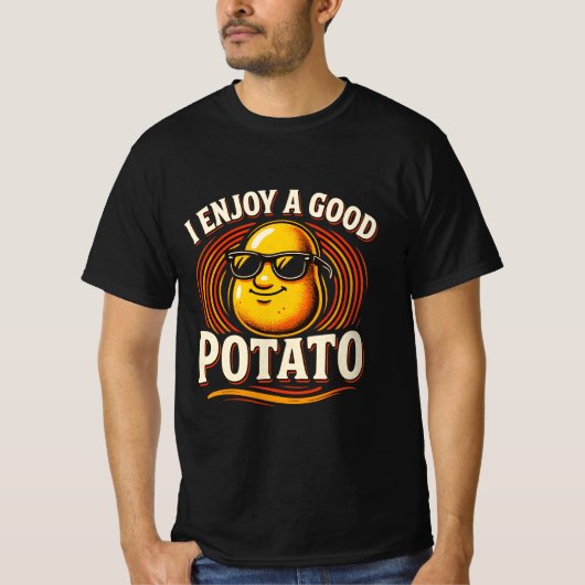 Ik geniet van een goede aardappel T-shirt, aardapp T-shirt (Voorkant)